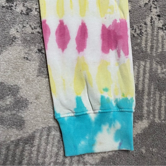 Girls Hurley Dark Charcoal Grey Tie Dye Jogger Sweatpants - Picture 4 of 6